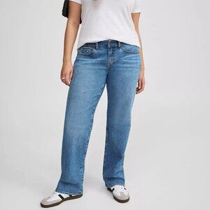 Baggy Low-Rise Straight Jean (28/Short Inseam)